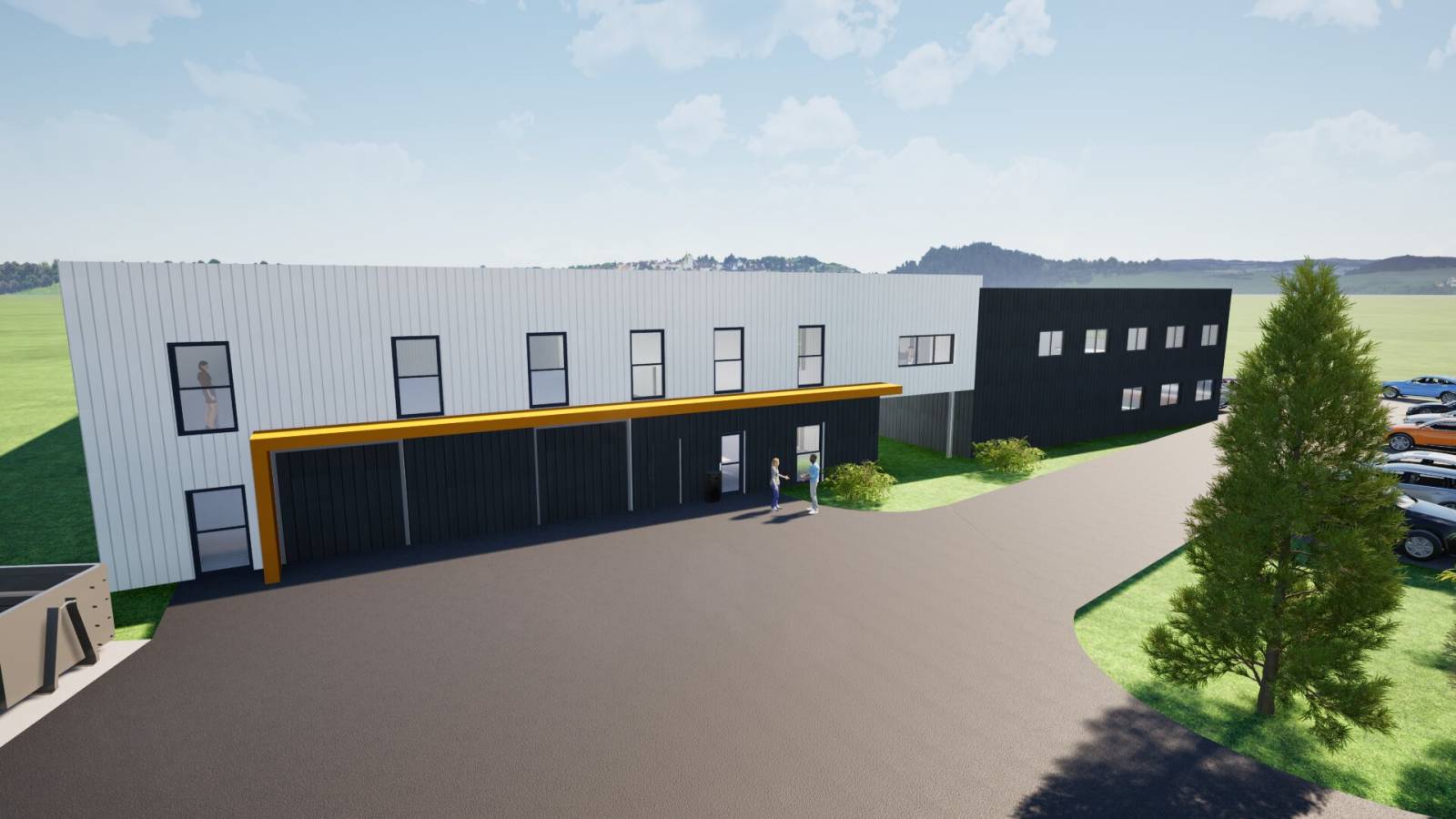 Construction d'une extension entrepôt sur la commune de Pugnac